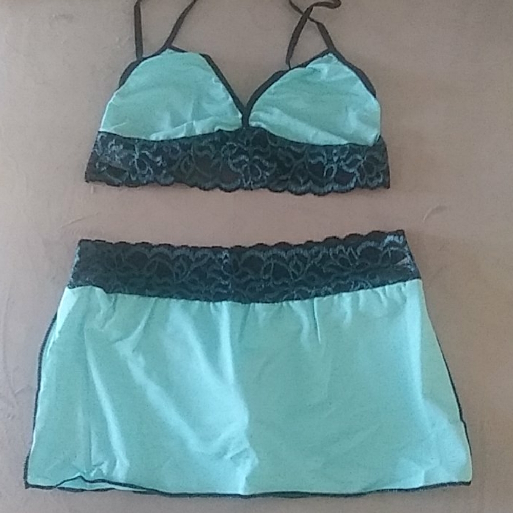 Espiral Lingerie top and skirt with panty attached